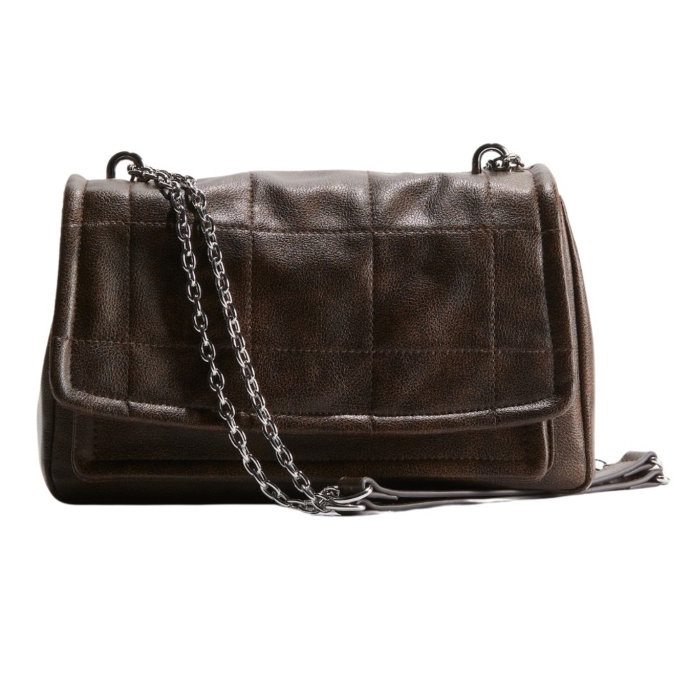 H&M Brown Vegan Chain‎ Crossbody Shoulder Bag - New with Tags
